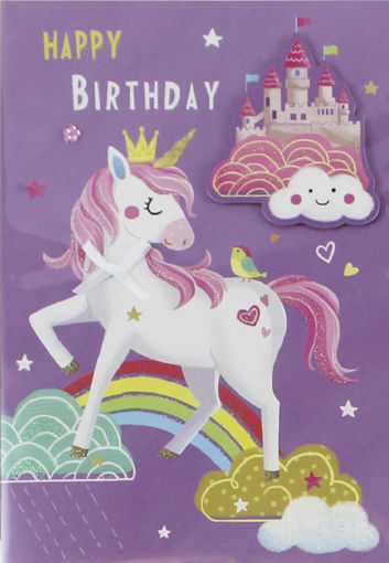 Picture of HAPPY BIRTHDAY CARD UNICORN